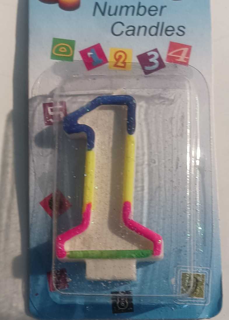 Fancy Number Candle No-1